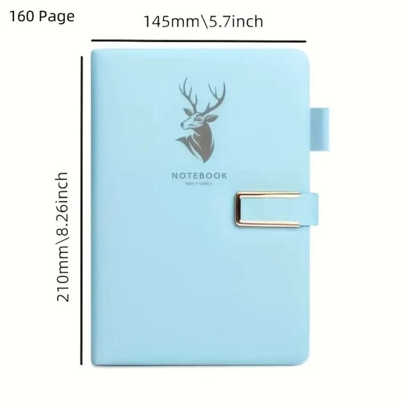 Deer Embossed Notebook Journal Open Bar Tab with Pen - Picture 3 of 4